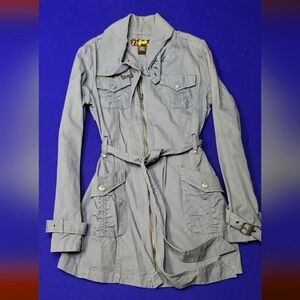 Blue Pocketed Overcoat